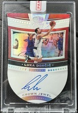 2020-21 Panini Crown Royale Luka Doncic Crown Jewel Signatures Autograph 01/49 picture