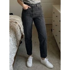 Vintage 90s Gap Classic Fit High Waisted Black Ankle Jeans Size 6 100% Cotton picture