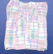 Vineyard Vines Mens Bermuda Shorts, Patchwork Plaid Cotton Plain Front-(32) picture