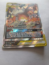 2019 Pokémon Sun Moon Black Promo Tag Team GX Reshiram Charizard #SM201 picture