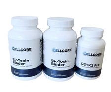 LOT OF 3 CellCore Biosciences ,2 Bio Toxin Binder  & D3+K2 Pro,EXP:2027/2028 NEW picture