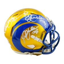 Marshall Faulk, Jerome Bettis & Eric Dickerson with HOF 99 Inscription Signed Lo picture