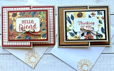 Stampin' Up Card Kit - SUNFLOWER FIELDS - All Inclusive Set of 4 Cards picture