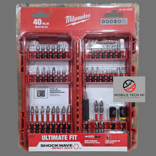Milwaukee SHOCKWAVE 40 Pcs Impact Duty Bit Set Ultimate Fit PACKOUT 48-32-4022 picture