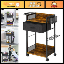 Mobile Salon Trolley Cart with Wheels, Hair Stylist Station, Storage for Barbers picture