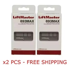 2 Pack 893MAX LiftMaster 3 Button Remote Control Garage Door Opener picture
