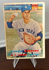 1957 Topps - Scarce Series Rookie Darrell Johnson #306 New York Yankees picture