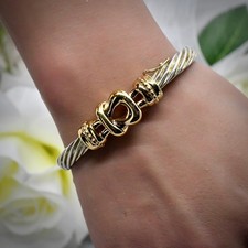Alwand Vahan 14k Gold 925 Sterling Silver Cable Design Jewelry 33.4g picture