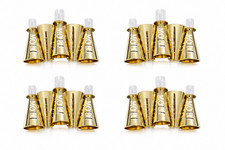 MOET CHANDON CHAMPAGNE GOLD SIPPERS FOR MINI SPLIT 187ml BOTTLES x 15 New picture