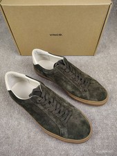 Men's Vince Fulton Eden SU Green Suede Sneakers Shoes Size 12M US picture