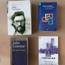 Julio Cortázar 4 Book Lot Rayuela Un tal Lucas Las Armas Secretas Spanish picture