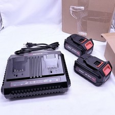 2x Senix B40X2 , 20V , 4.0 Ah Lithium-Ion Battery & Charger Kit picture