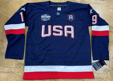 Men's Matthew Tkachuk 19# USA 4 Nations Face-Off MEN ALL Stitched Navy Sizes picture