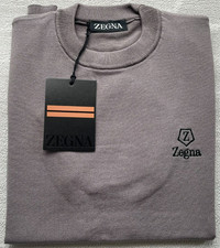 ZEGNA MEN'S STONE KNITWEAR T-SHIRT 2XL picture