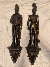 Vintage 1965 Burwood Products Co. Napoleonic Military Officer Wall Plaques  picture