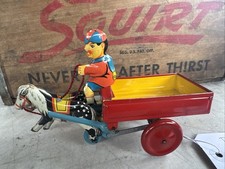 1940’s Trotty Trotty Mechanical pony cart Vintage England no box.￼ picture