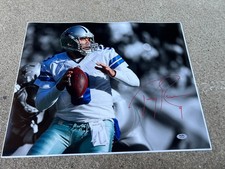 Tony Romo Signed 16x20 Photo Dallas Cowboys 4x Pro Bowl QB PSA #2 picture