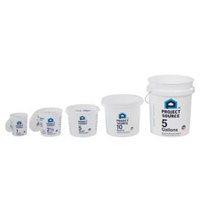Project Source BPA-Free Plastic White Measure mixing bucket picture