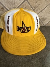 Vintage NLU Indians Snapback Hat AJD Lucky Stripes 80s Northeast Louisiana ULM picture
