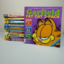 ​ Garfield Fat Cat 3-Pack Paperback Book Lot by Jim Davis Set of 10 Paperback picture