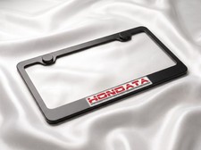 HONDATA License Plate Frame Black Metal - Street Racing JDM Honda 01 Power Tech picture