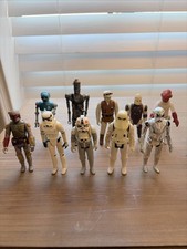 Vintage Kenner Star Wars Lot 10 Figures Boba Fett IG-88 Stormtrooper 1977-82 picture