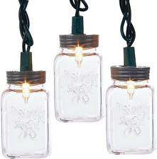 Kurt Adler Ul 10-Light Clear Mason Jar Light Set picture