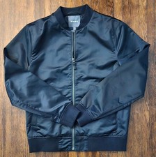 Bonobos Filled Boulevard Bomber Black Mens Mediuma Slim Fit EUC picture