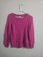 Talbots Womens Small Petite~ PINK ~ Sweater ~ Long Sleeve ~ Cotton Blend picture