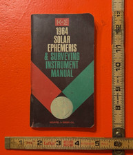 Vintage 1964 K&E Solar Ephemeris & Surveying Instrument Manual Keuffel & Esser picture