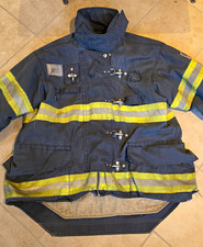 Short, Morning Pride TAILS Firefighter Turnout Coat Bunker Coat, 46 Chest, Used picture
