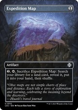 Expedition Map (Borderless) #112 *Foil* (NM) Commander: The Lost Ca... (LCC) MTG picture
