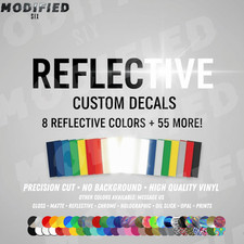 Custom Reflective Vinyl Lettering Decal Sticker Car Van Truck Trailer Window picture