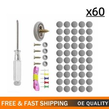 60PCS Car Roof Liner Ceiling Kit Repair Buckle Sagging Headliner Pins Rivet Snap picture