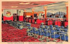 New York City Harlem Savoy Ballroom Restaurant Dance Venue Postcard H60 picture