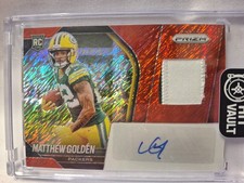 2025 Panini Prizm Rpa Matthew Golden #RPH-MGN Red Shimmer Prizm /35 (AU, MEM, RC picture