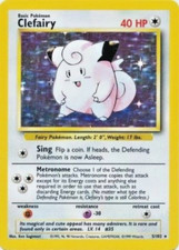 Pokémon TCG - Clefairy - 5/102 - Holo Rare - Base Set Unlimited [Lightly Played] picture