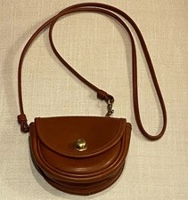 Vintage Coach Mini Belt Bag 9826 Crossbody - Saddle Brown Leather - USA 1996 picture