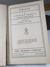 Thais by Anatole France, circa  1925 Modern Library Leatherette Ed picture