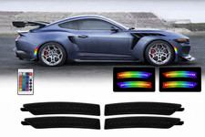 MUSTANG 24-26 FRONT/REAR RGB DYNAMIC LED SIDE MARKERS w/ REMOTE picture