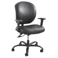 Safco Alday Task Office Chair in Black Vinyl picture