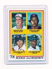 1978 Topps - Rookie 2nd Basemen Lou Whitaker, Garth Iorg, Sam Perlozzo #704 (RC) picture