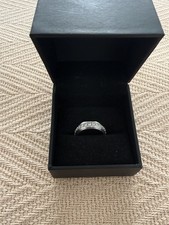 Zales Men’s 1 CT TW Natural Diamond Vintage Wedding Band 10K White Gold picture