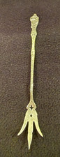 Antique Paye and Baker Sterling Silver Lettuce Fork “ Poppy” 7  1/4