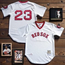 RARE LUIS TIANT BOSTON RED SOX Mitchell & Ness Authentic 1975 Throwback Jersey M picture