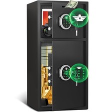Second-hand6.0 Cub Large Safe,Digital Home Safe Box with Deposit Slot,Dual Alarm picture