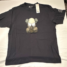 Uniqlo Men's Dark Gray KAWS Tokyo First UT Graphic Logo Crew Neck T-Shirt XL picture