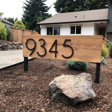 8 inch Elegant Modern House Numbers Letters picture