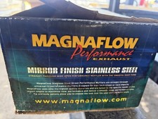 MagnaFlow Universal Performance Muffler Stainless Steel Mirror Finish Dual Tip picture