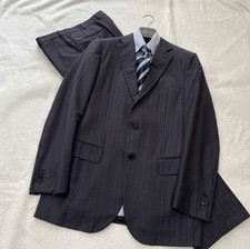 ISAIA SHIPS Super 110s Wool Suit Set Made In Italy Size 50 picture